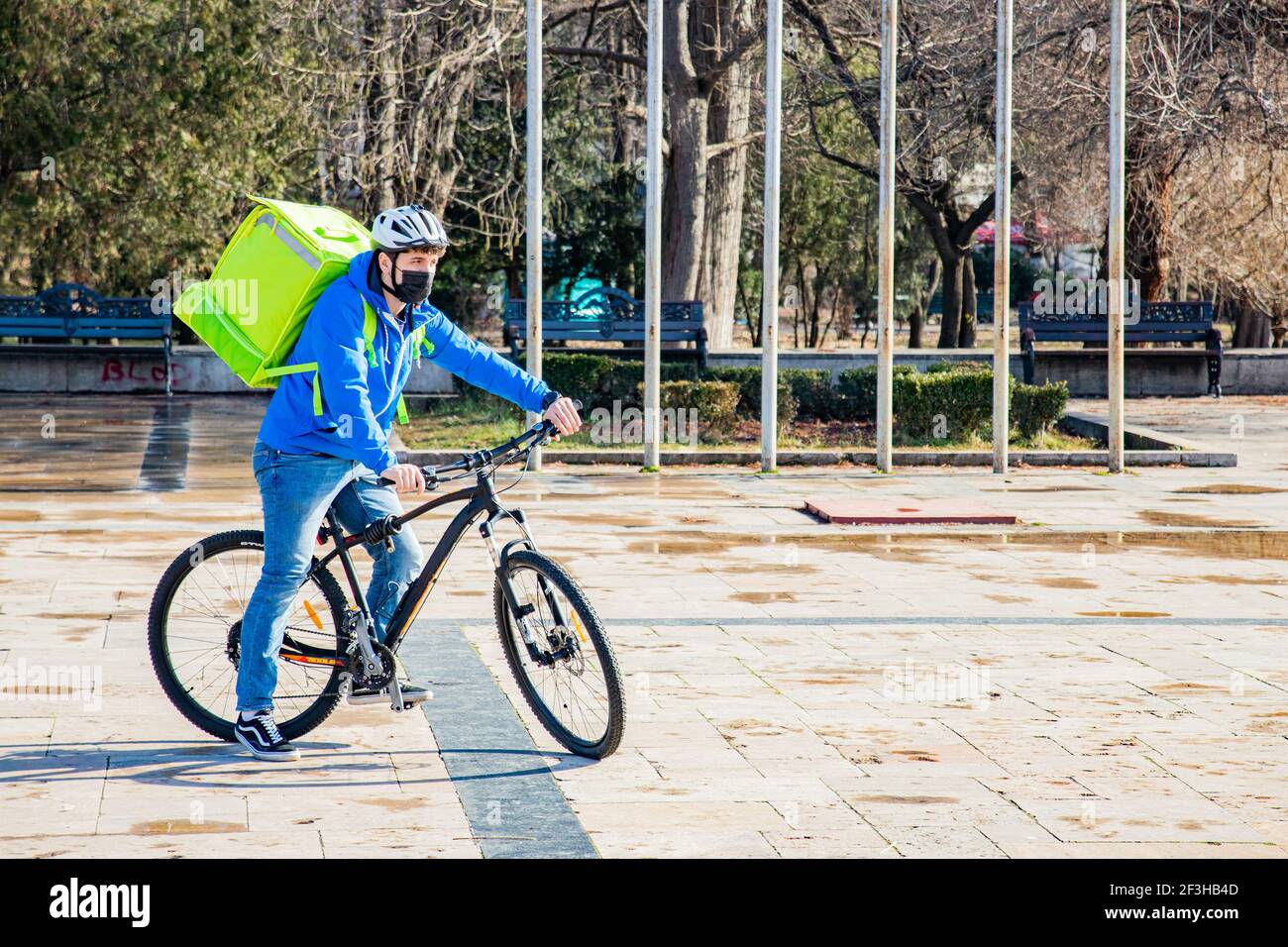 Indian bike delivery boy hires stock photography and images Alamy