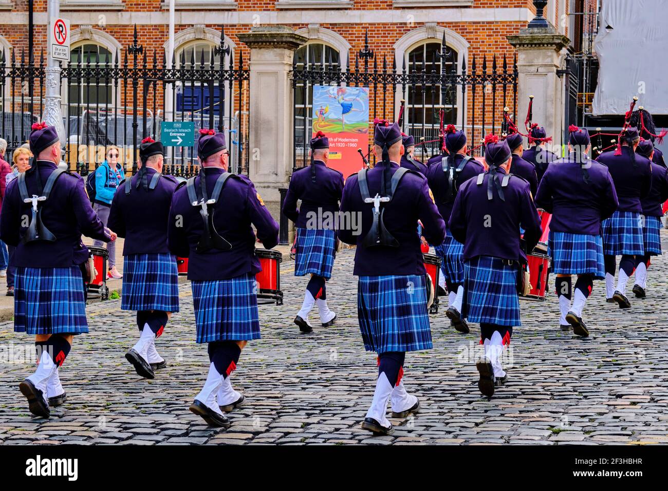 Republic of Ireland; Dublin, parade in traditional costume Stock Photo