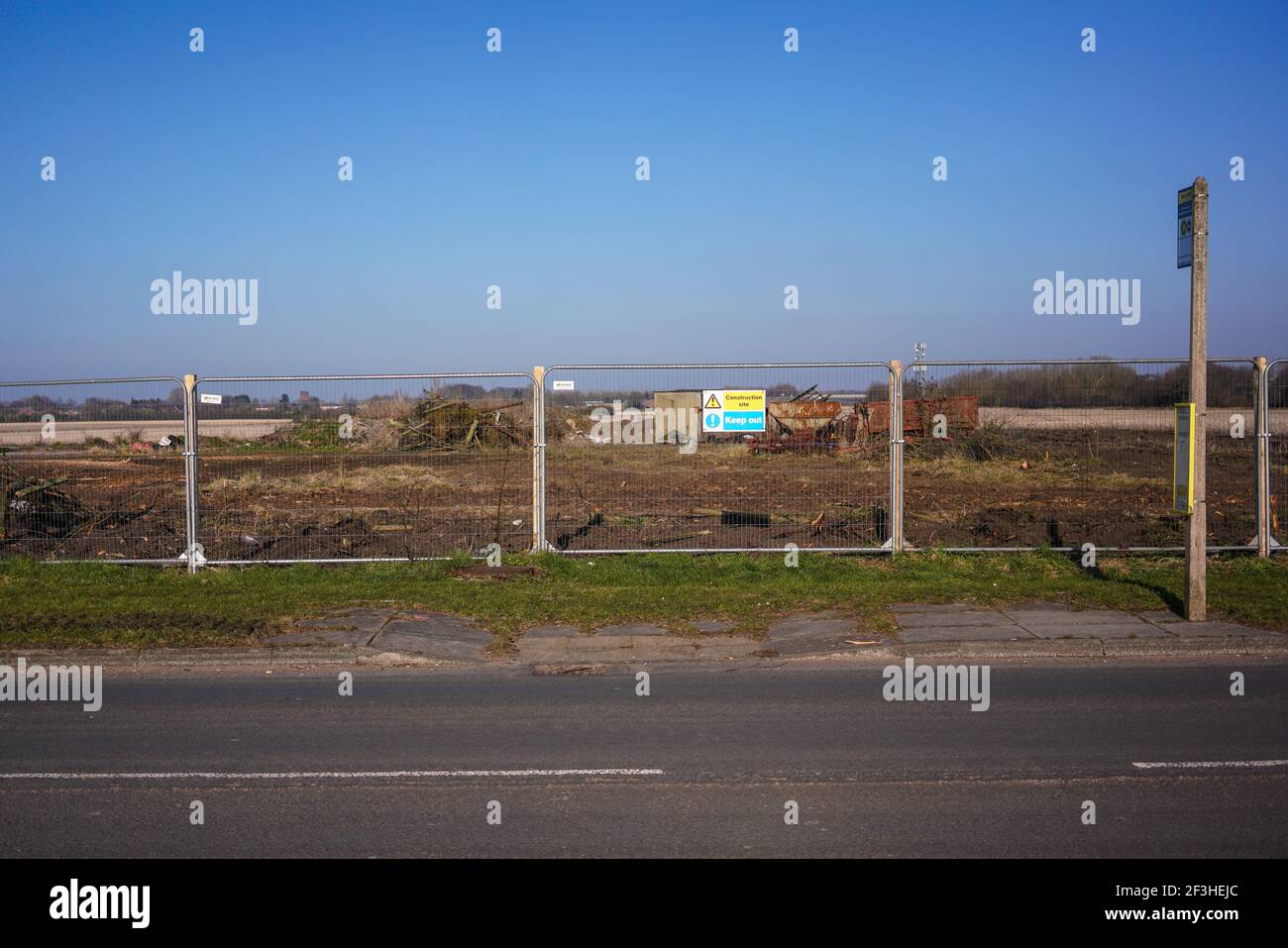 Poverty Lane Maghull. Sefton. Work starts on Land East of Maghull. A