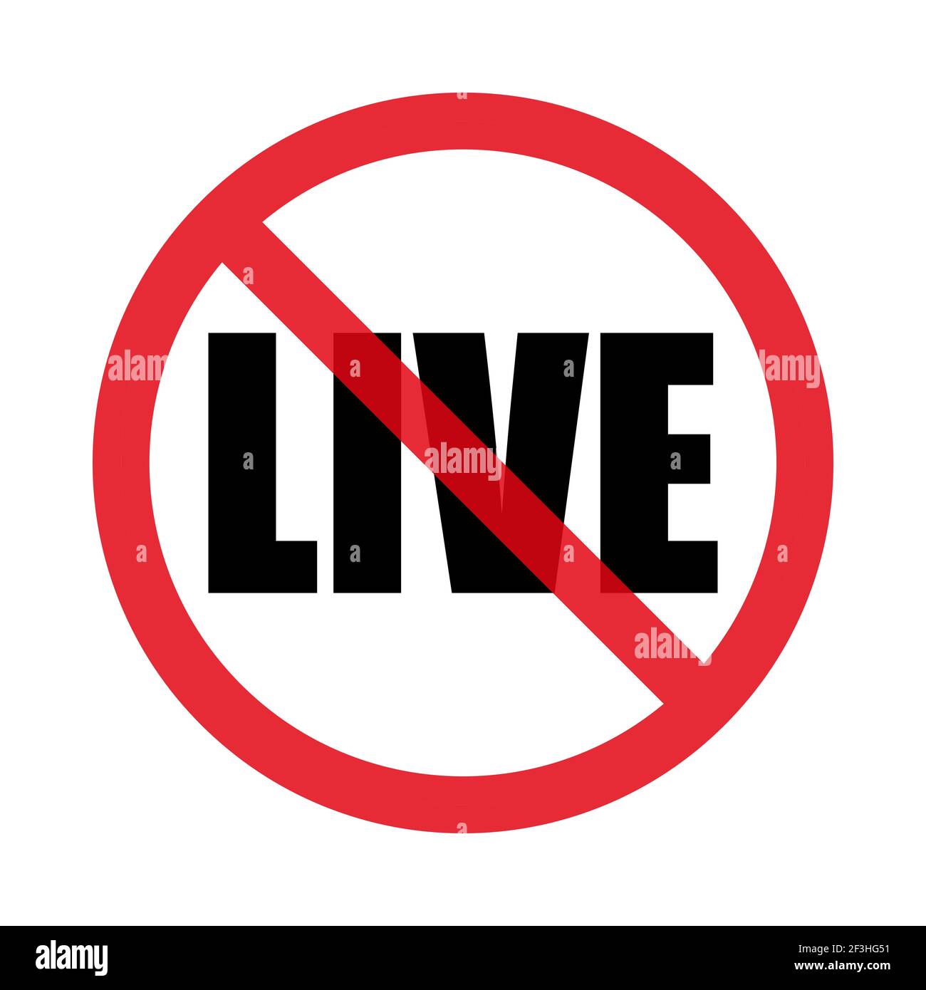 Stop live icon. There is no movie in terms of movie or video player