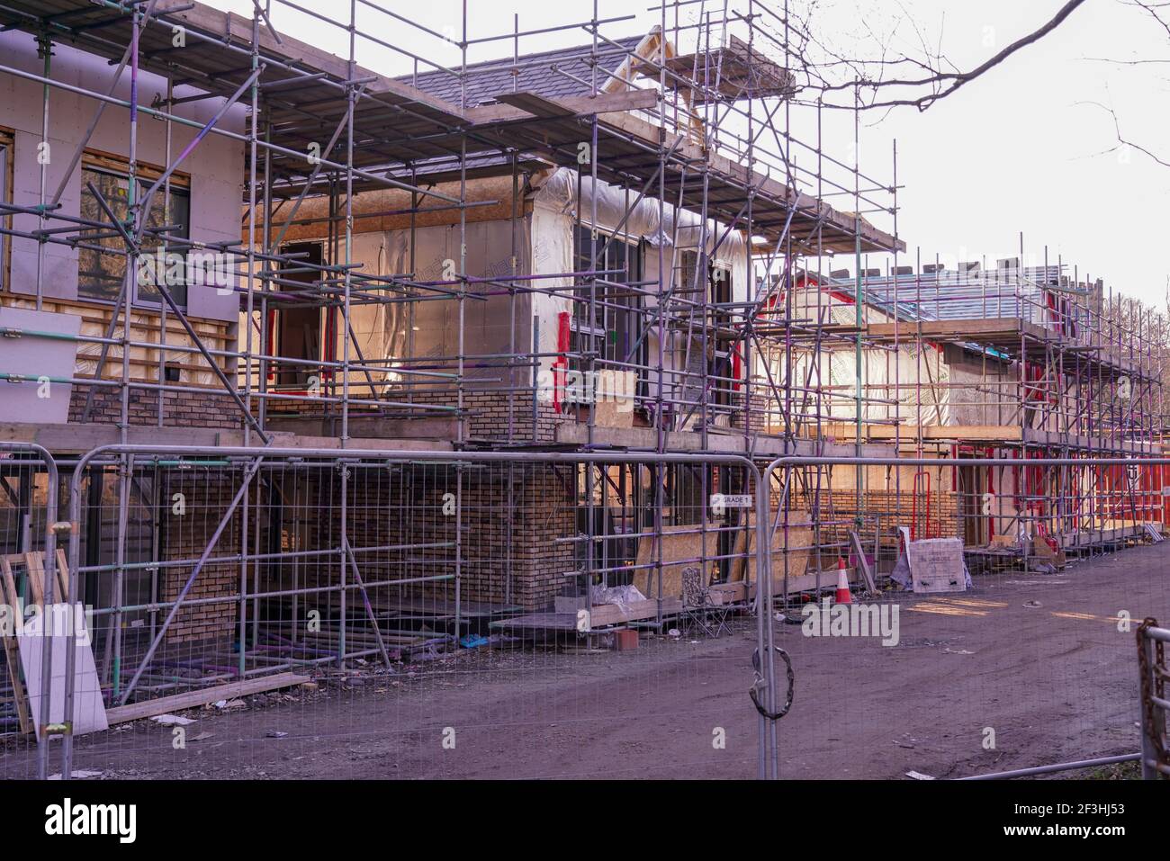 New Housing Development . Damfield Lane Maghull Stock Photo Alamy