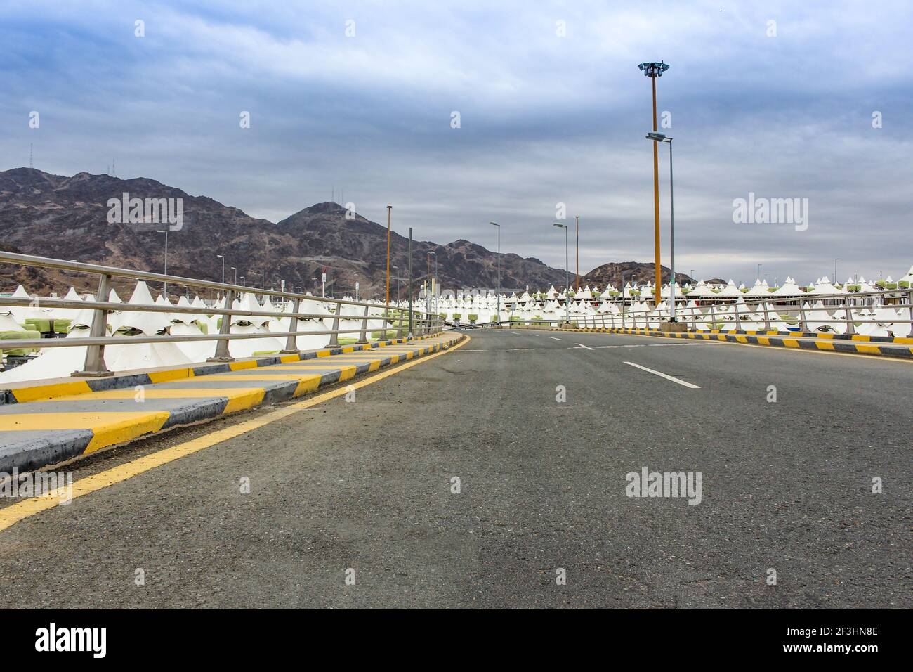 Tent city of mina, makkah, saudi arabia Stock Photo