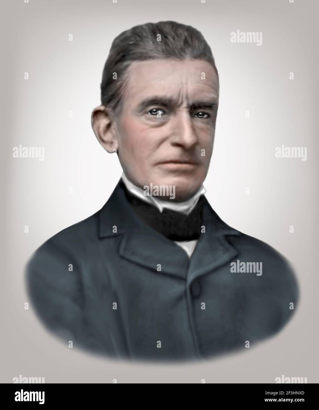 John H Brown 1800-1859 American Abolitionist Stock Photo