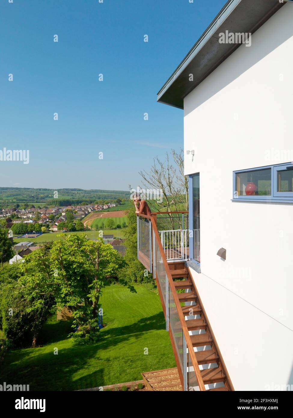 Bateman House, Bristol, Private House, a contemporary new build family home. Stock Photo