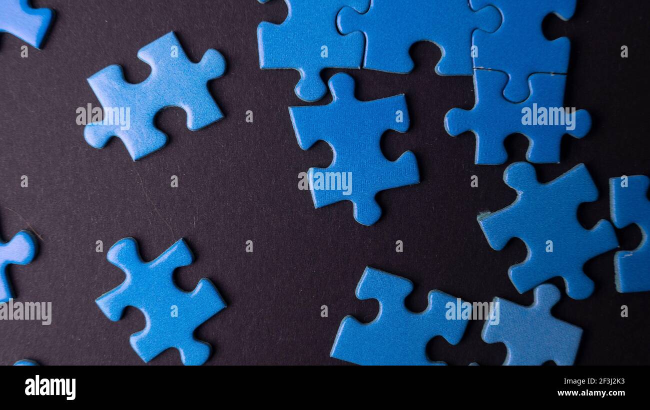 blue puzzles, textures and background Stock Photo - Alamy