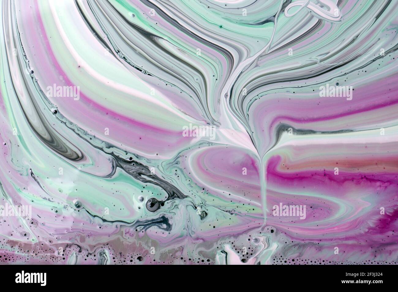 The colors of the aqueous ink are translucent. Abstract multicolored ...