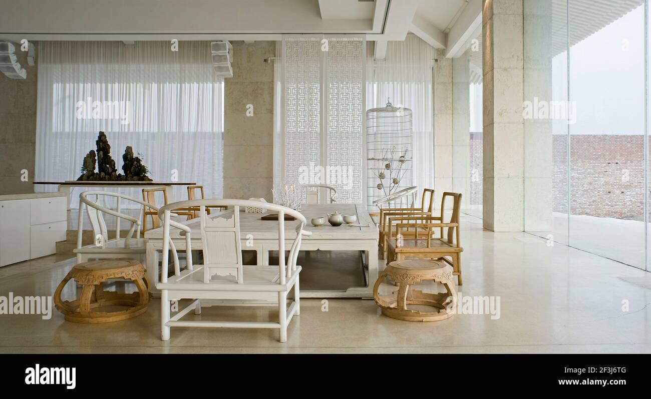 Green Tea House Beijing High Resolution Stock Photography and Images