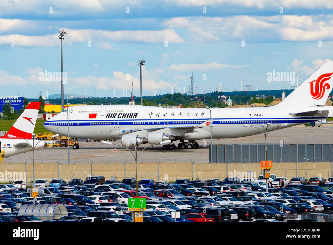 schwechat, austria, 20 may 2019, air china boeing 747-400 b-2447, aircraft  at vienna international airport Stock Photo - Alamy