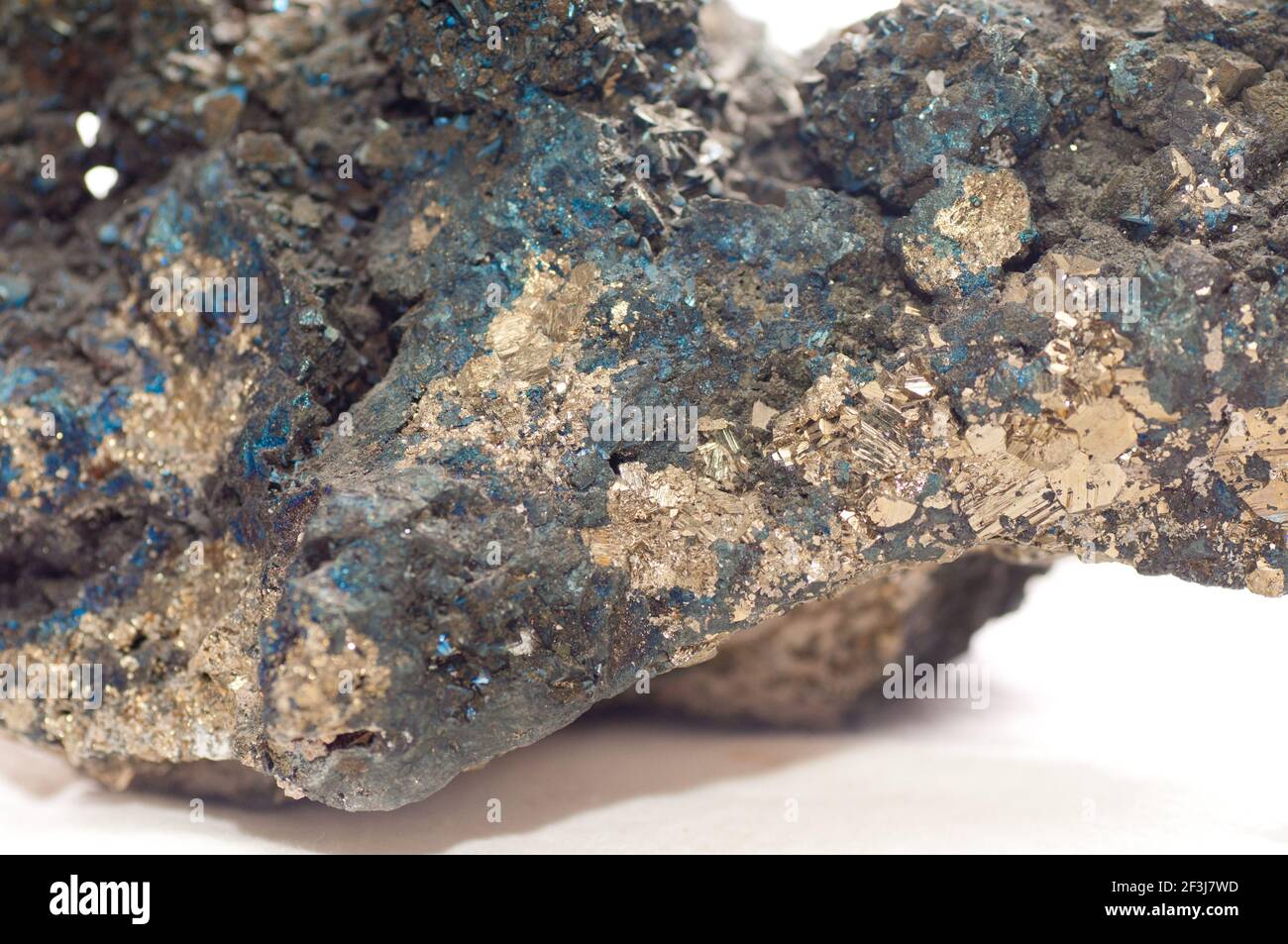 tennantite metal, a metal alloy stronger than copper Stock Photo