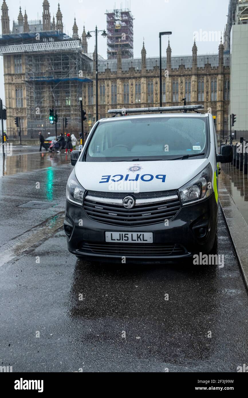 British Transport Police Van in Whitehall, London Photography by Jason Bye t:  07966 173 930 e: mail@jasonbye.com w: http://www.jasonbye.com Stock Photo