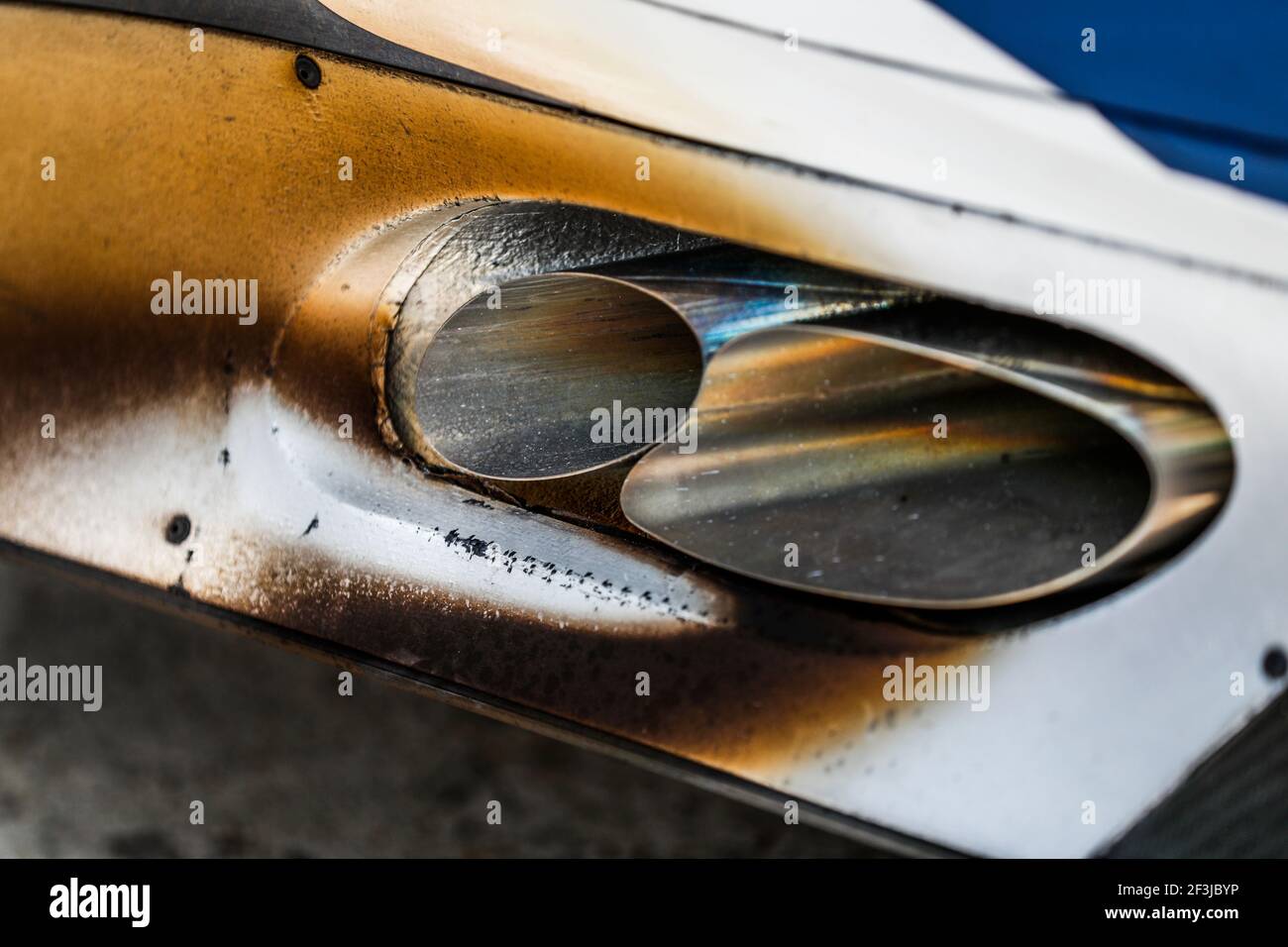 BMW M8 GTE team BMW Team MTEK, exhaust system details during the 2018 ...