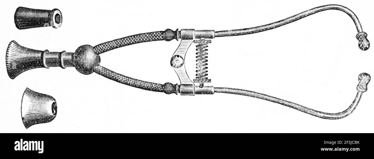 The binaural stethoscope Stock Photo Alamy