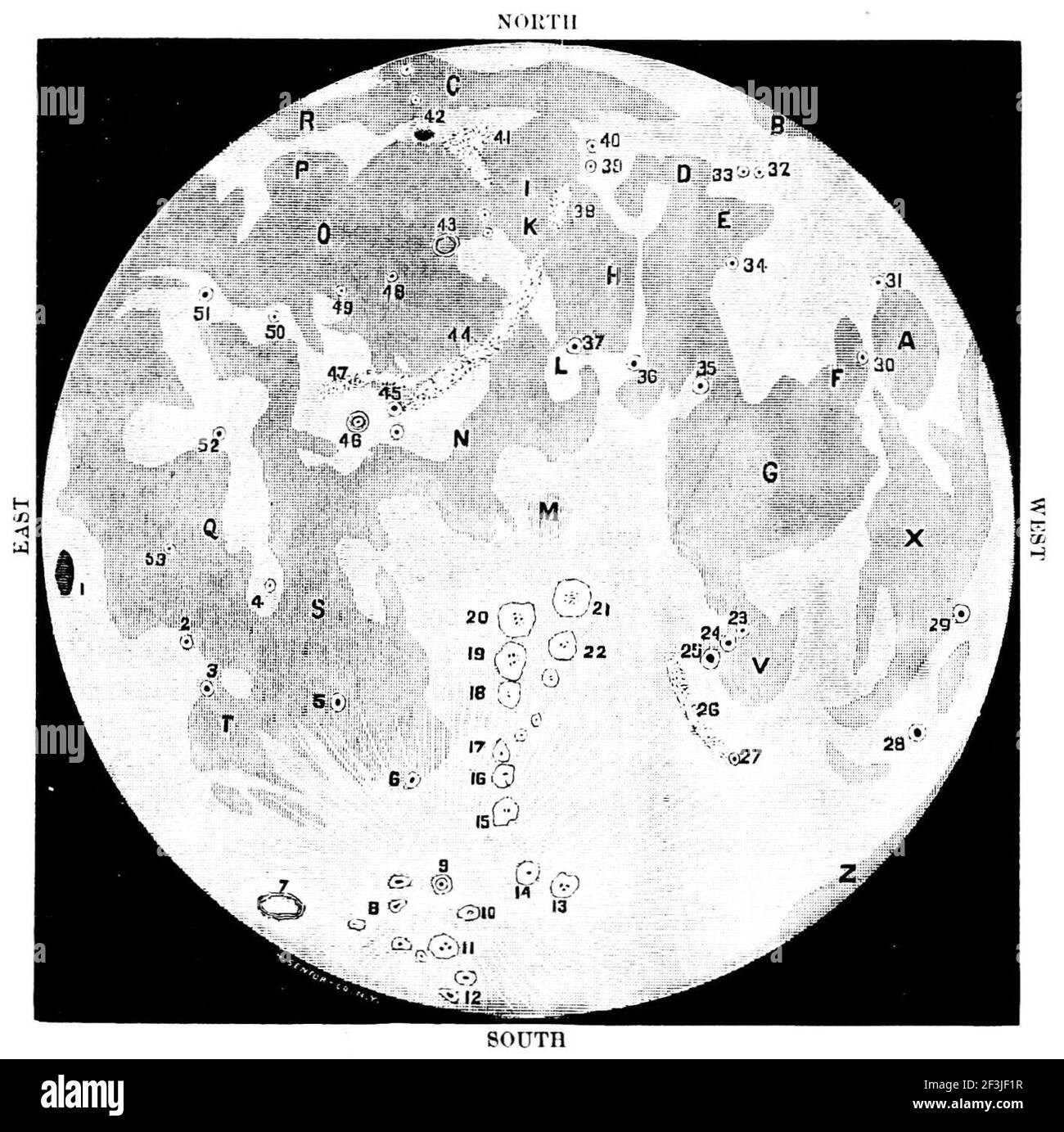 Map of the moon Stock Photo Alamy