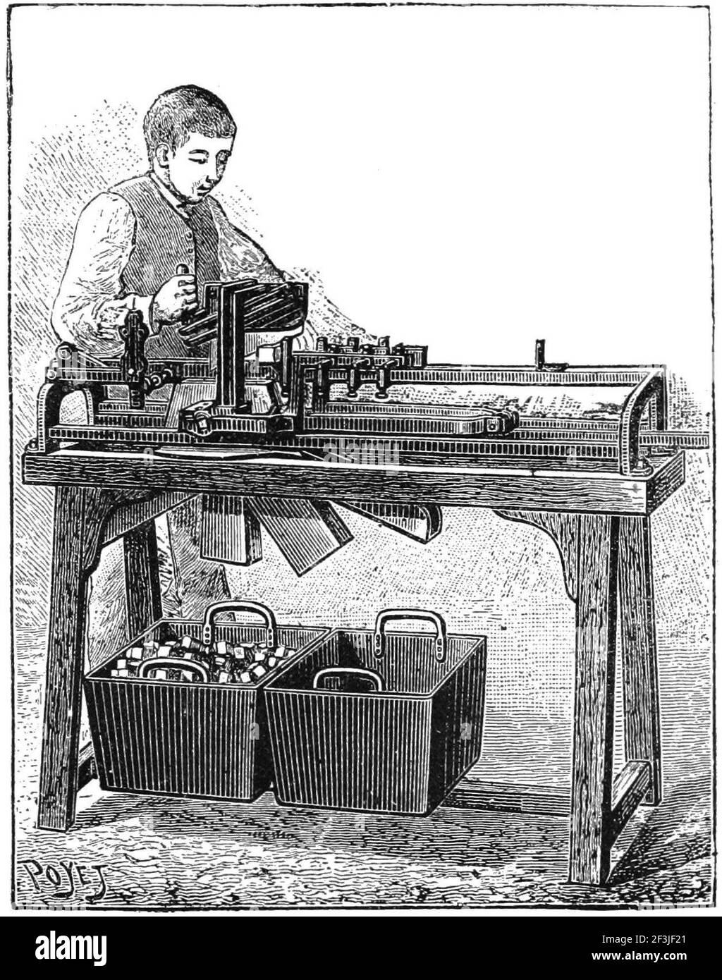 Cork square cutting machine Stock Photo Alamy