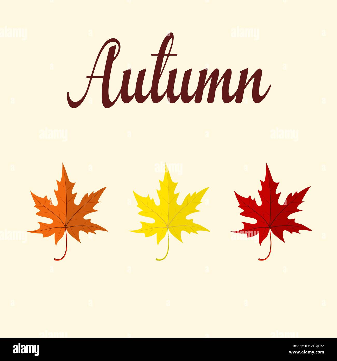 Vector background with colorful autumn leaves Stock Vector Image & Art ...