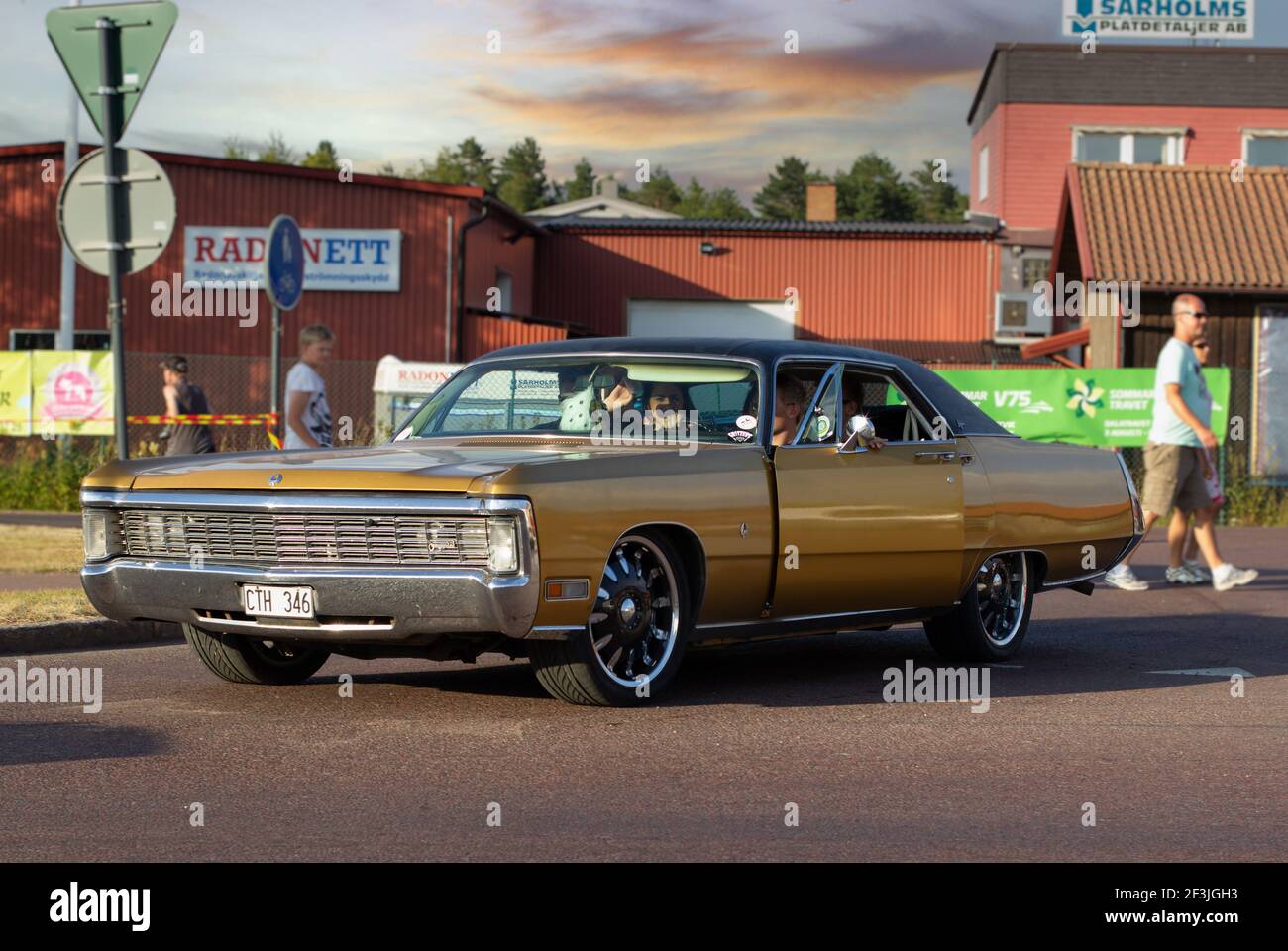 Rattvik, Sweden - July 27.2013: Classic Car Week Rttvik - Chrysler Imperial LeBaron 1970s Stock Photo