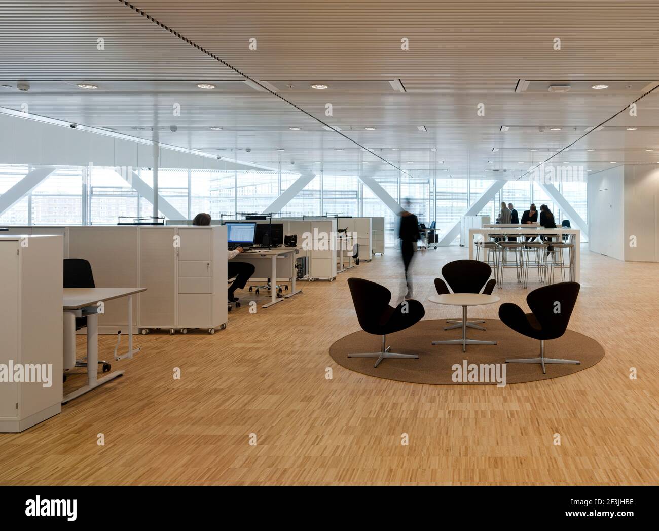 Interior view of The Crystal, Office space, Copenhagen Stock Photo - Alamy