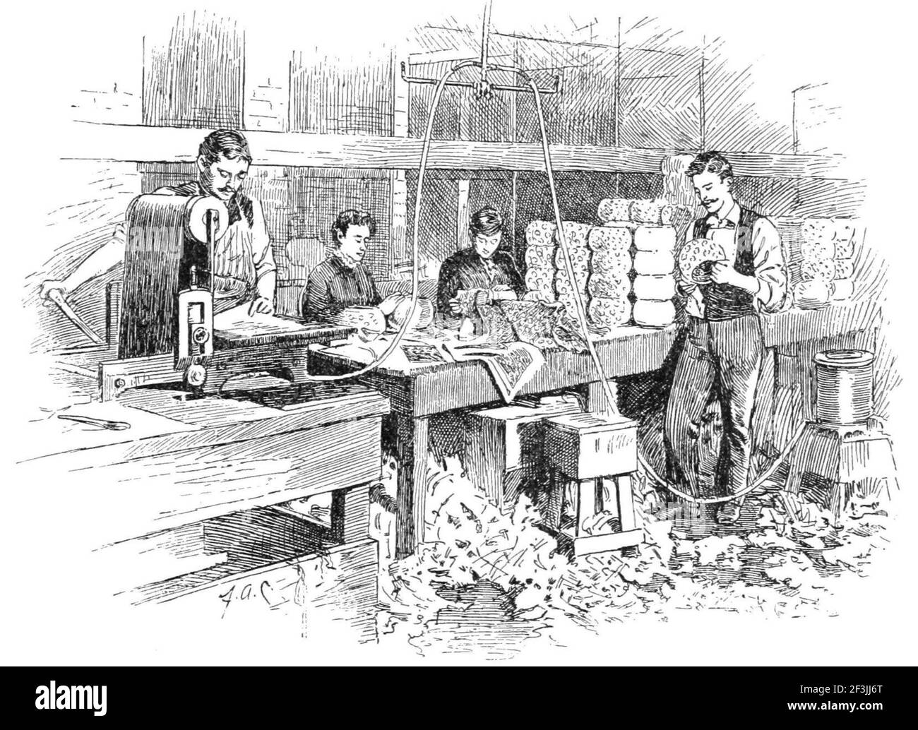 Preparing the glass globes for etching Stock Photo Alamy