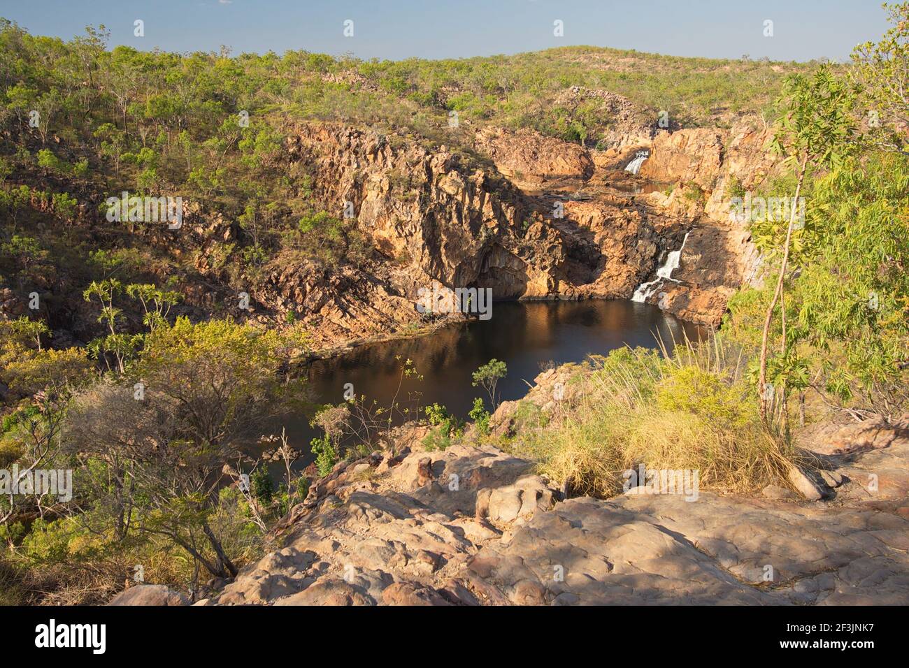 Edith Falls at the Nitmiluk National Park in Northern Territory in Australia Stock Photo