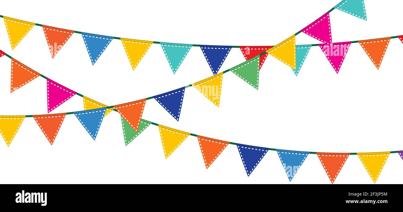 Bunting and garland set Stock Vector Image & Art - Alamy