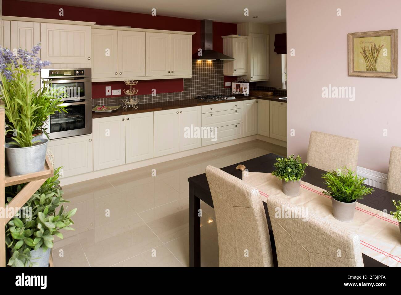 open plan kitchen and dining room Photo by Kevin Mcfeely Stock Photo ...