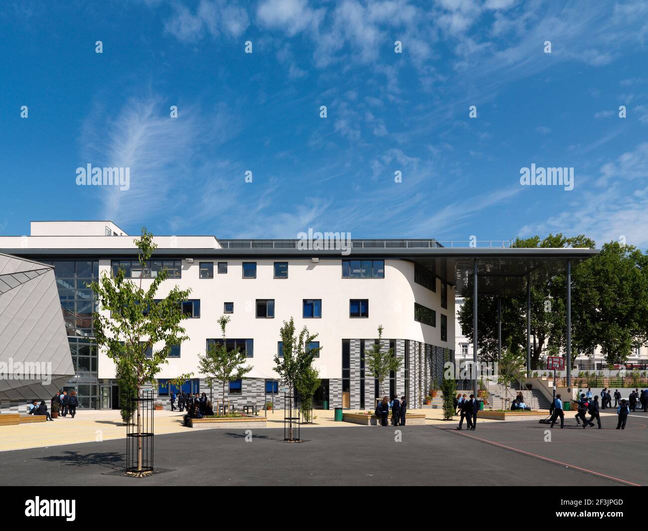 Pimlico Academy, Library and Adult Education centre, London. Stock Photo