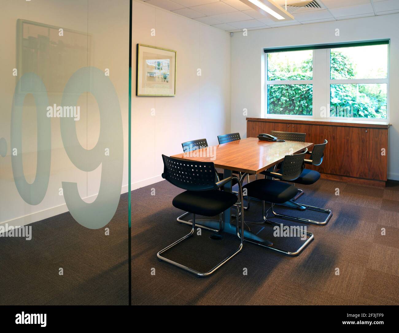 Wates Facilities Management Meeting Room, Wates Head Office Leatherhead. Stock Photo