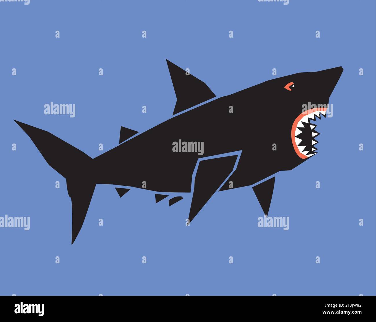 Marine creatures illustration Stock Vector Images - Alamy