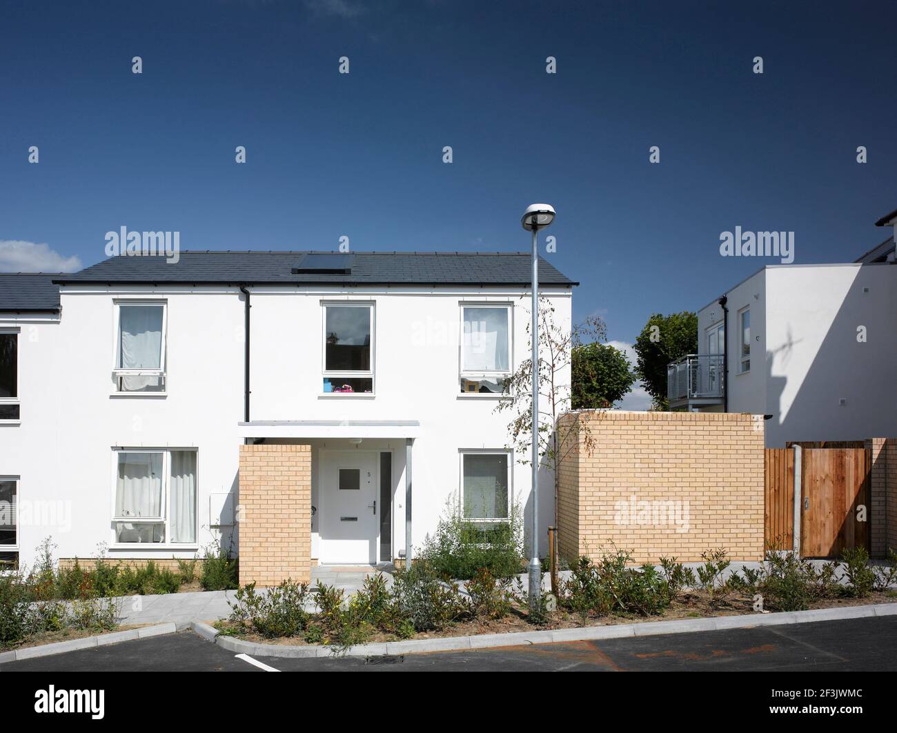 Exterior of housing, Belvedere, Kent Stock Photo Alamy