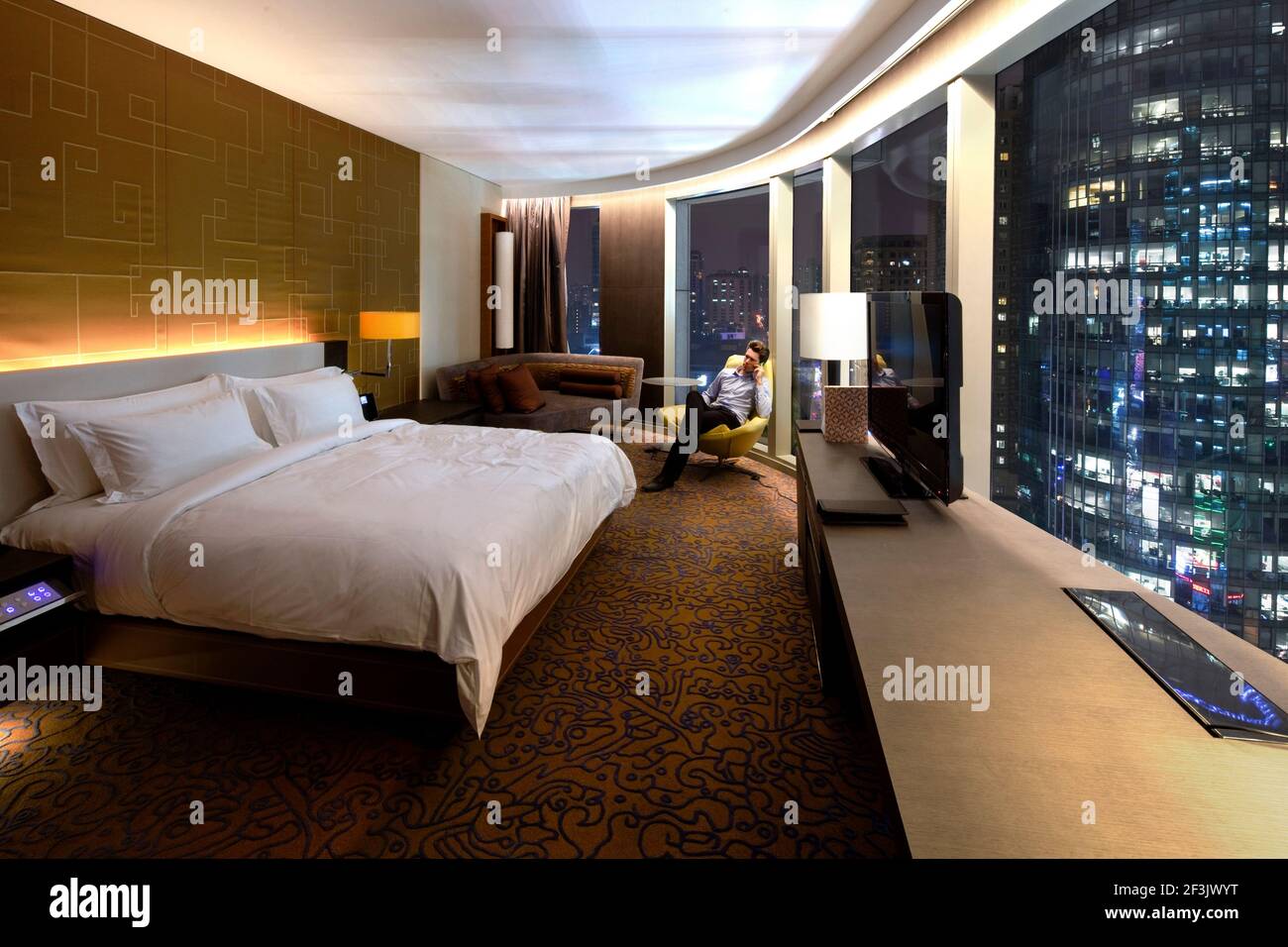 Xintiandi, Langham hotel, Shanghai. Stock Photo