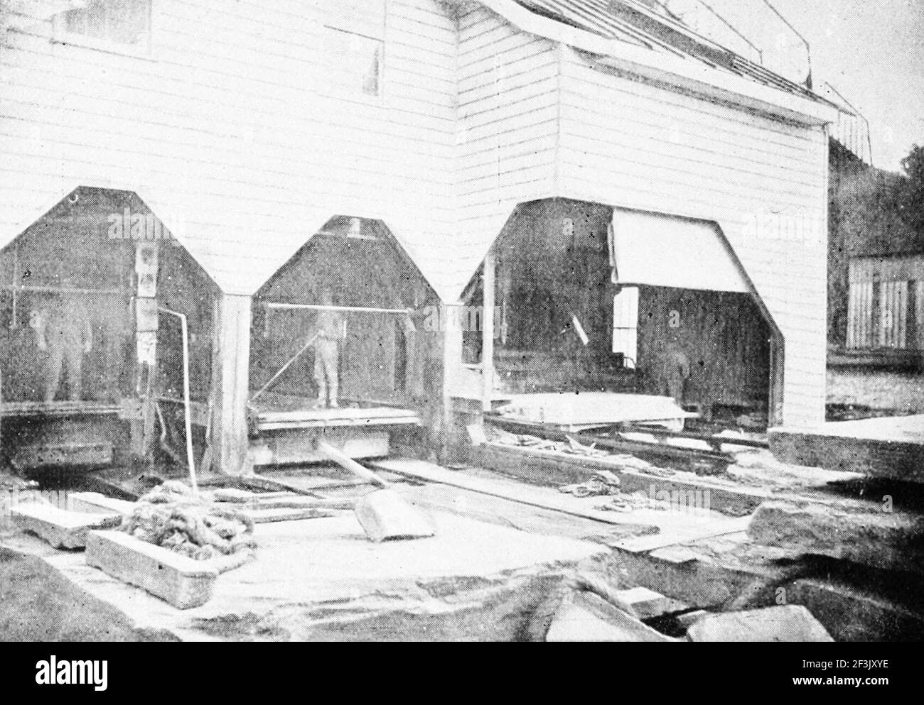 Bluestone sawing and planing mills at kingston ny Stock Photo Alamy