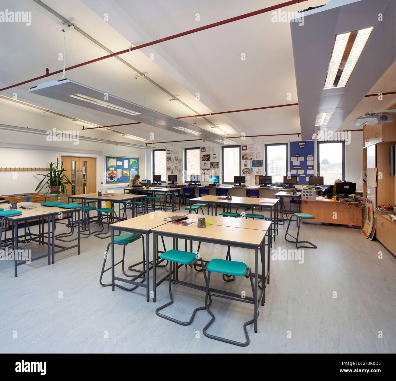 New building by Wates London Construction for Hainault Forest High School, London. Stock Photo