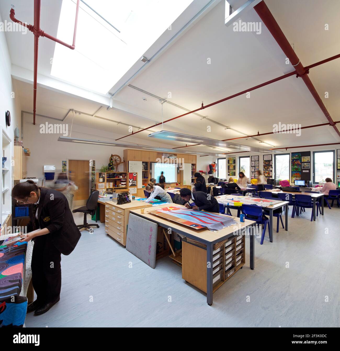 New building by Wates London Construction for Hainault Forest High School, London. Stock Photo