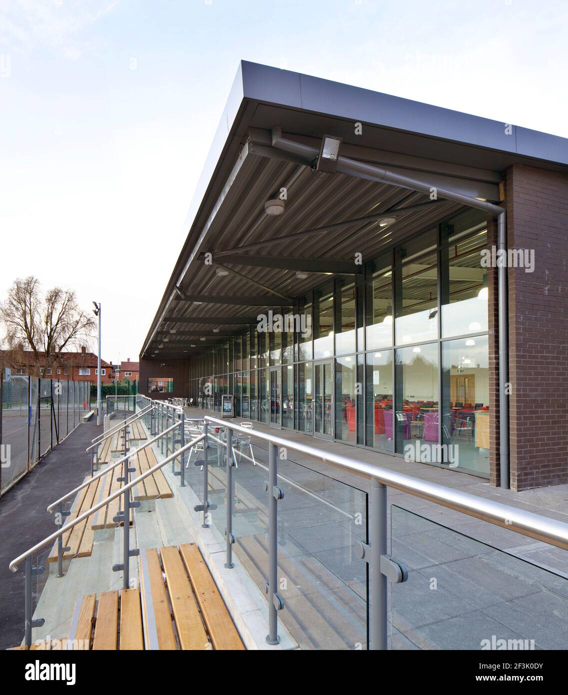 New building by Wates London Construction for Hainault Forest High School, London. Stock Photo