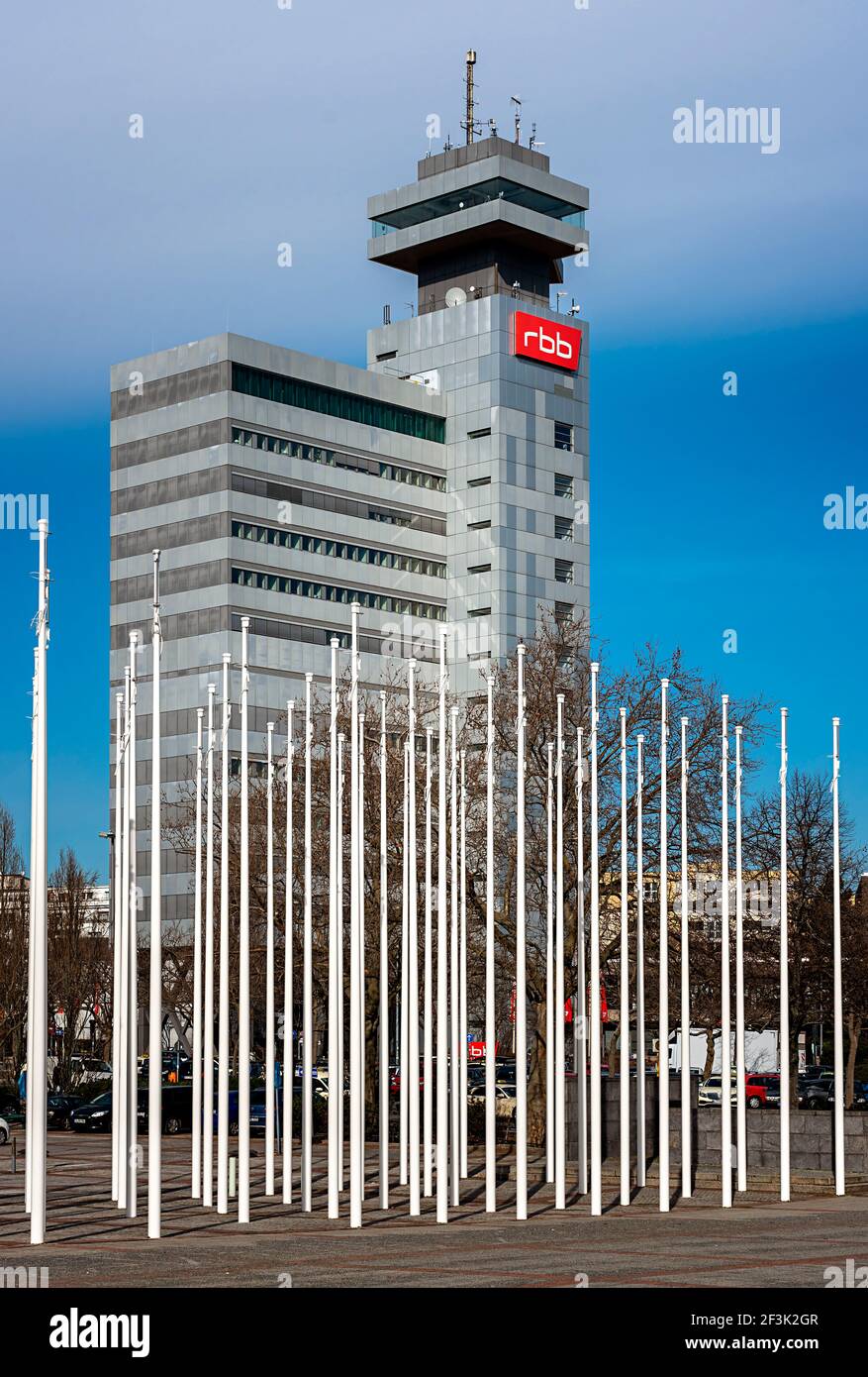 RBB Broadcasting House In Berlin Stock Photo