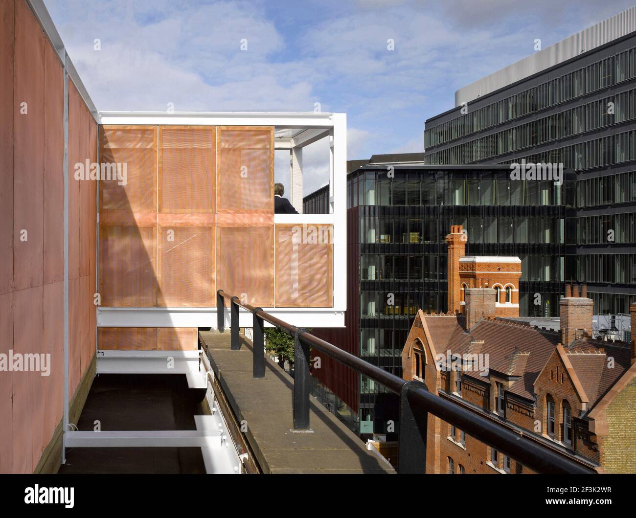 Cantilevered view platform, Skyroom Stock Photo