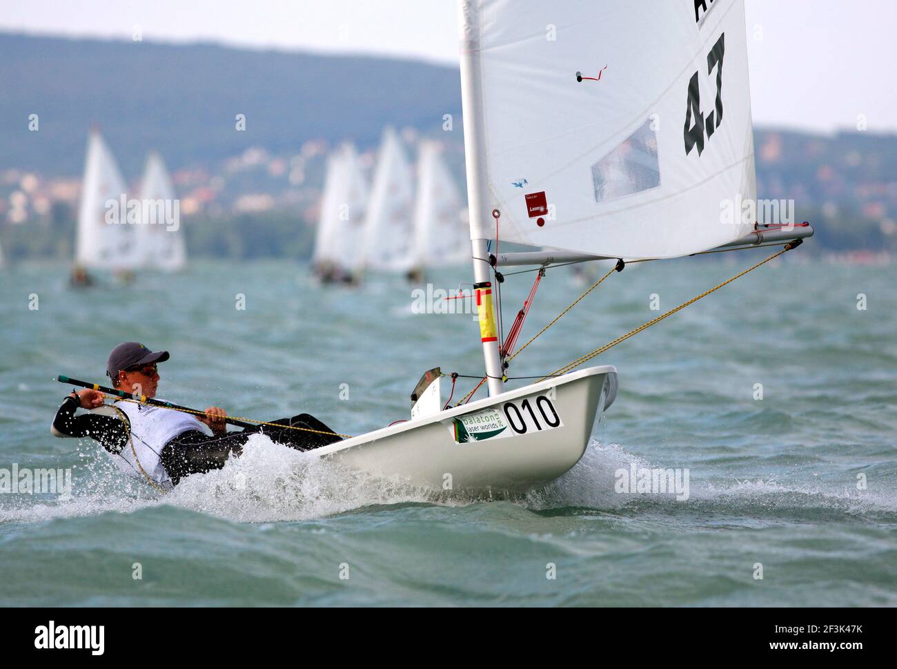Sailing - Groupama - OTP Balaton Laser Worlds 2013 - Laser 4.7 Youth World  and European Championships - HUNGARY - 06-