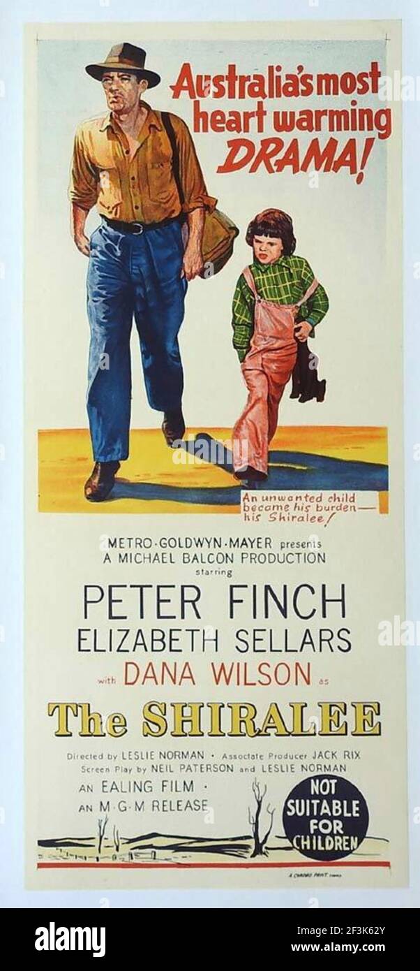 THE SHIRALEE 1957 MGM film with Peter Finch and Dana Wilson Stock Photo