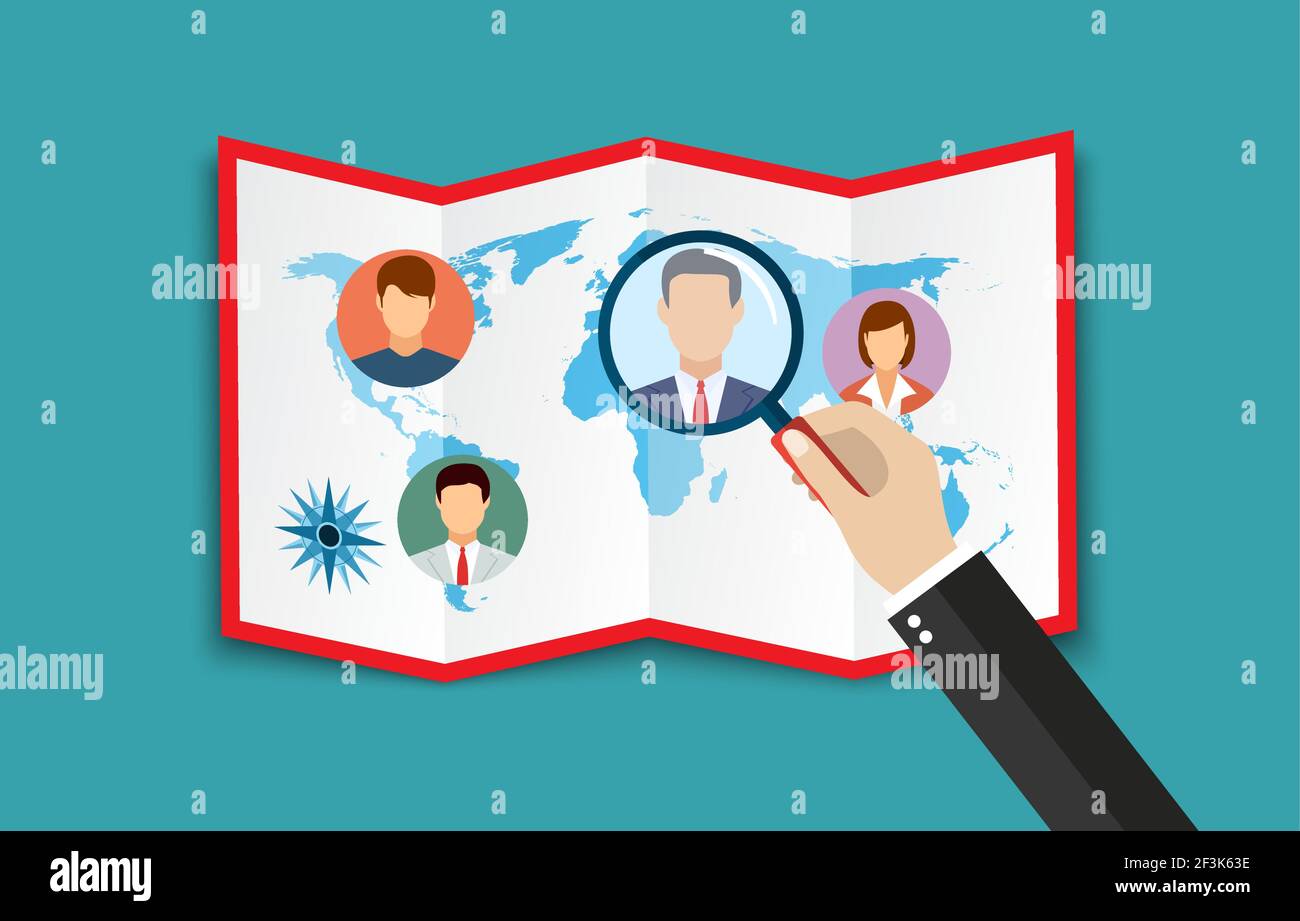 Human resources management concept Stock Vector