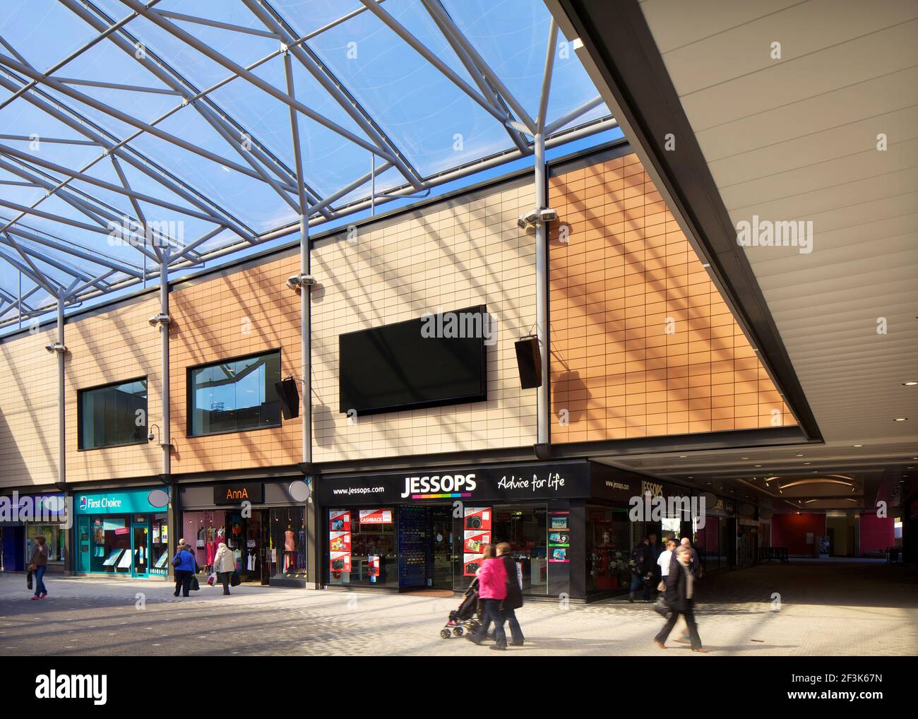 Basingstoke Malls, Basingstoke. Refurbishment and new build additions to the Basingstoke Malls shopping area Stock Photo