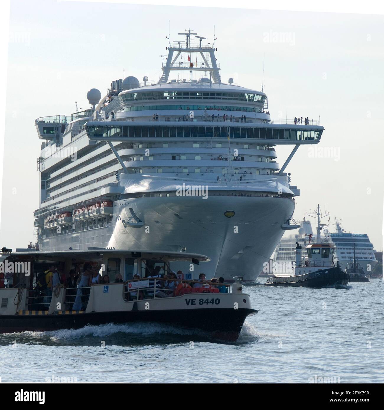 Cruise Liner Leaving Port | NONE | Stock Photo