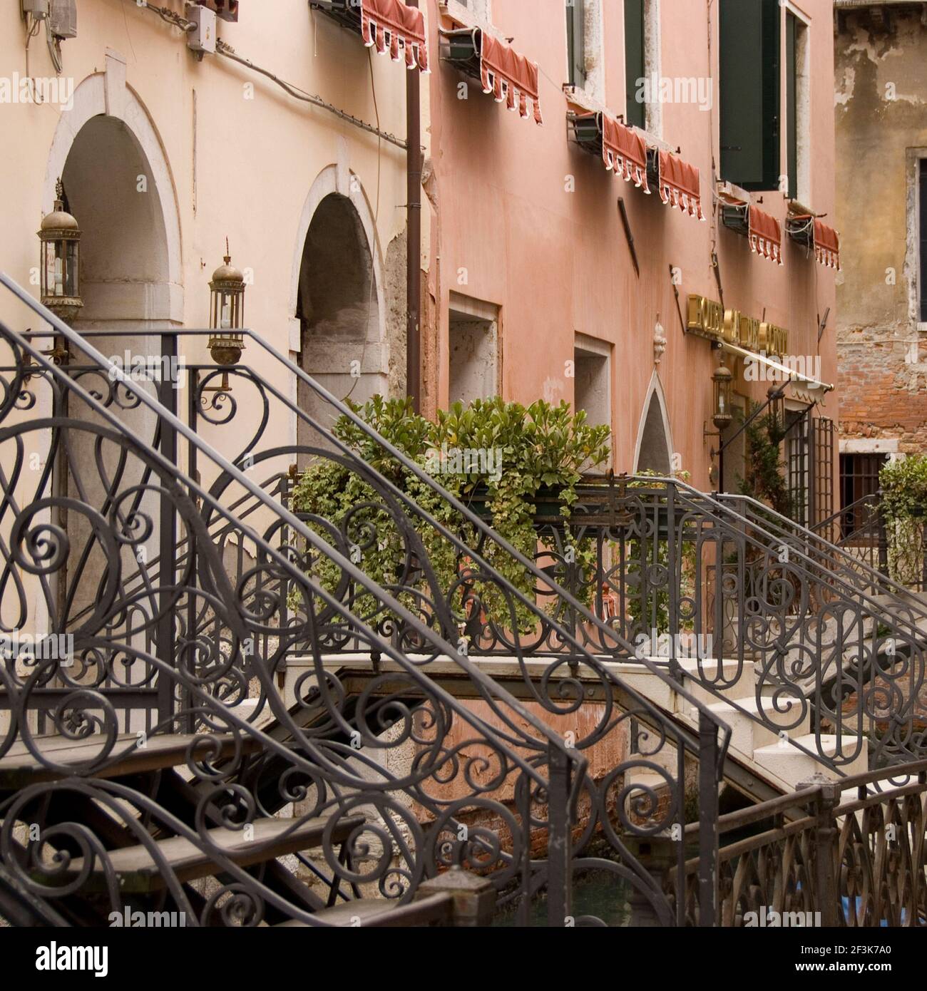Iron Railings in Venice, Italy Stock Photo - Alamy