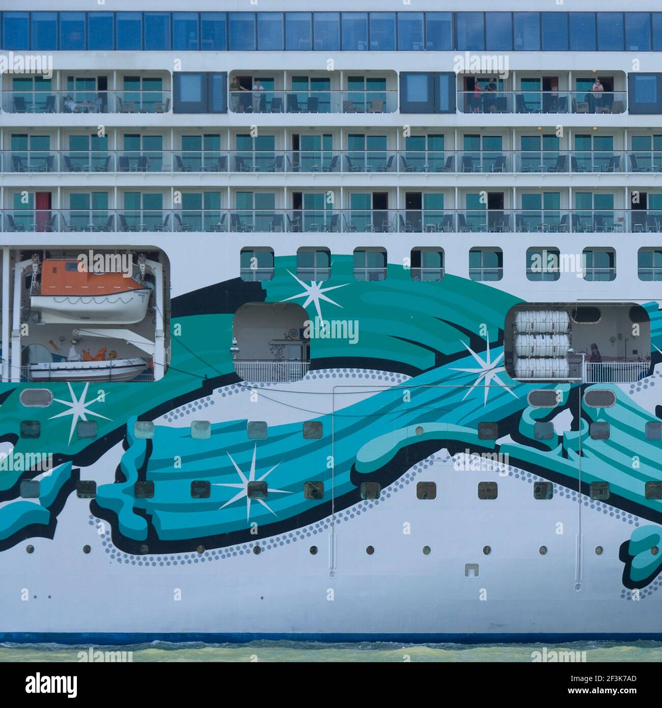 Detail. Cruise Liner Hull | NONE | Stock Photo