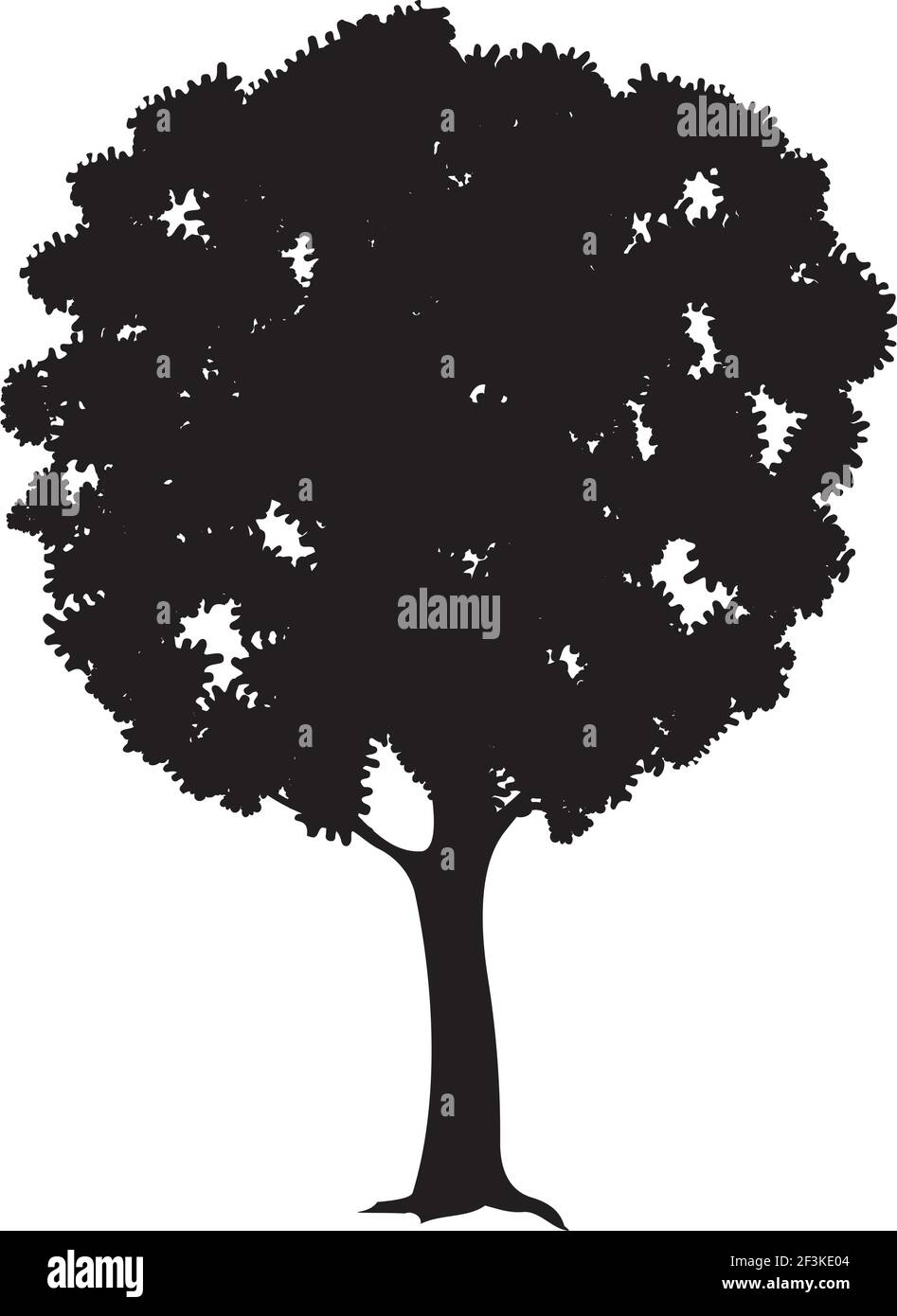 Tree silhouette vector illustration Stock Vector Image & Art - Alamy