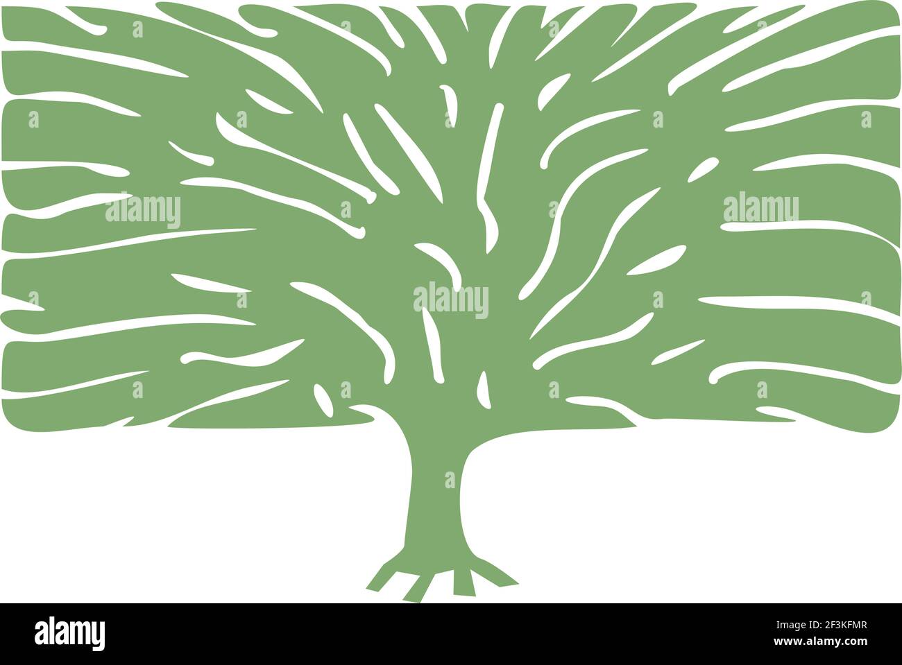 Tree silhouette vector illustration Stock Vector Image & Art - Alamy