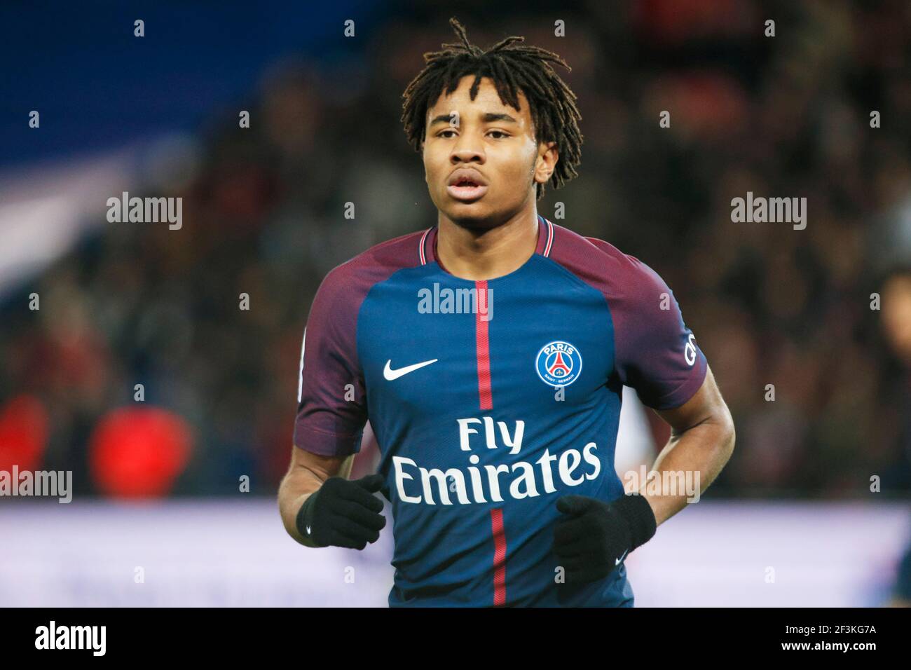 Denken Regeringsverordening Manier PSG's Christopher Nkunku during the French championship L1 football match  between Paris Saint-Germain and Dijon on January 17, 2018 at Parc des  Princes stadium in Paris, France - Photo Geoffroy Van Der