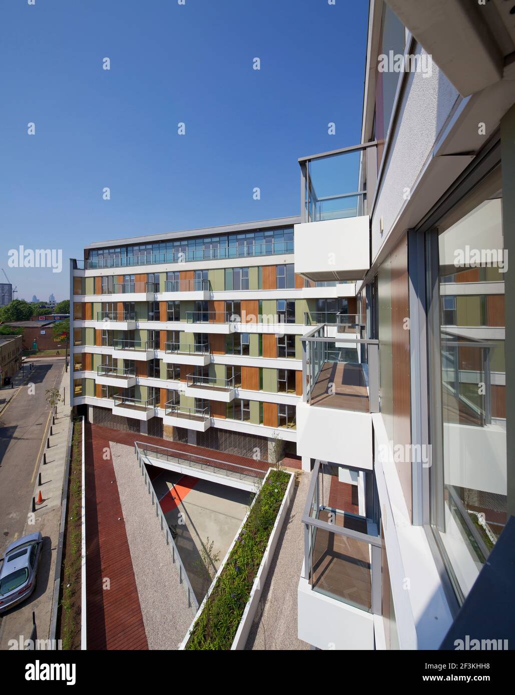 419 Wick Lane, London. New apartments built by Development securities Plc opposite the new Olympic Stadium in London. Stock Photo