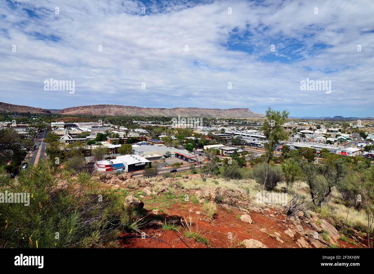 Alice Springs, NT, Australia November 16, 2017 City view from Anzac