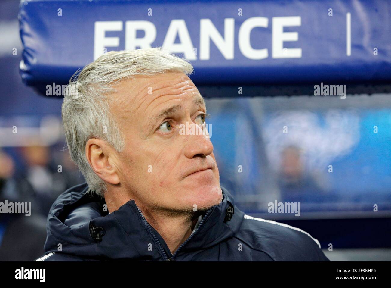 France's coach Didier Deschamps during the 2018 FIFA Friendly Game football match between France and Uruguay on November 20, 2018 at Stade de France in Saint-Denis, France - Photo Geoffroy Van Der Hasselt / DPPI Stock Photo