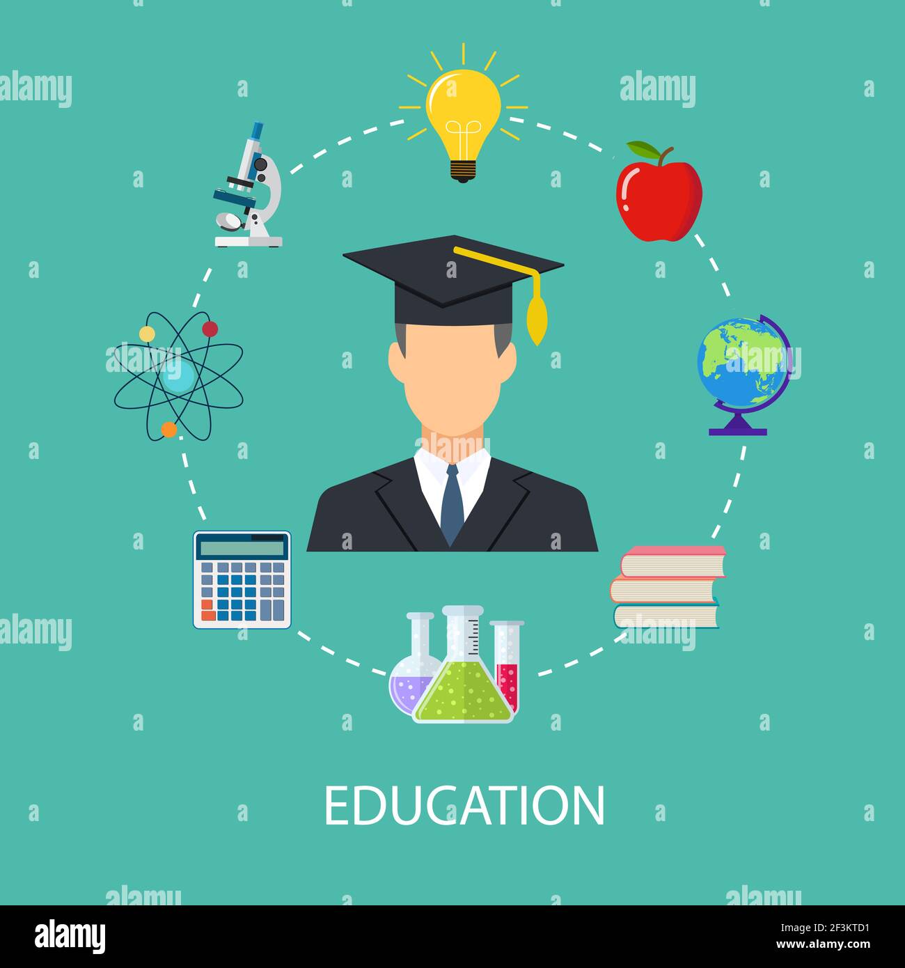 concept of school, education, study, training Stock Vector Image & Art ...